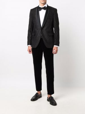 Spodnie w paski Karl Lagerfeld czarne
