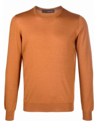 Jersey de tela jersey de cuello redondo Tagliatore naranja