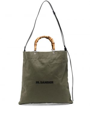 Бамбукови шопинг чанта Jil Sander
