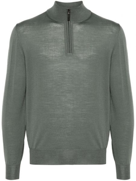 Merino uld kort sweater Canali grøn