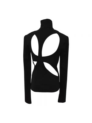Jersey cuello alto con cuello alto de tela jersey Givenchy negro