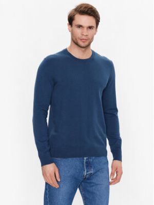 Priliehavý sveter Sisley modrá