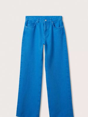 Синие прямые джинсы Mango