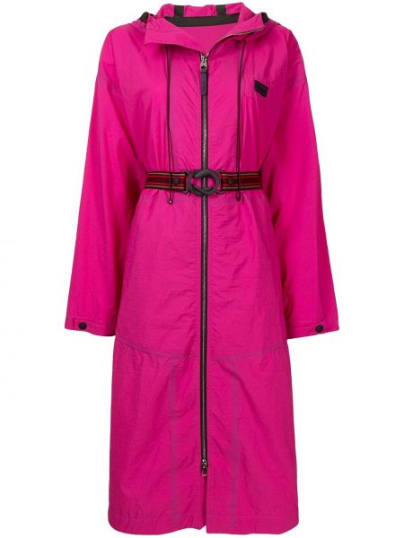 Abrigo con capucha Chloé rosa