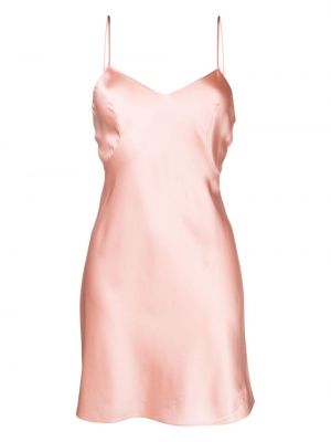 Μεταξωτή φόρεμα Agent Provocateur ροζ