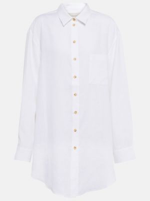 Льняная рубашка Asceno белая