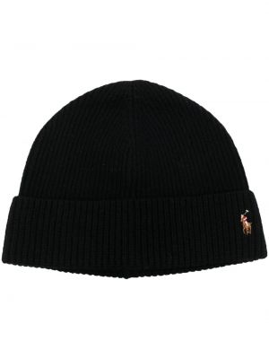 Haftowana czapka Polo Ralph Lauren czarna