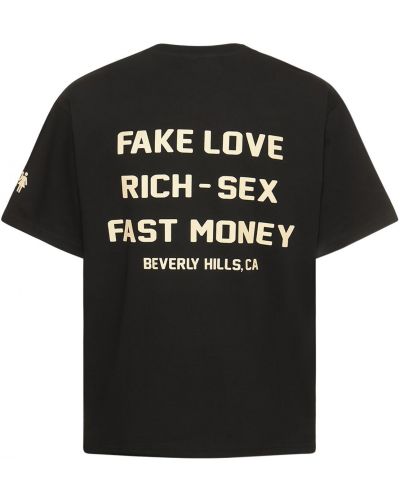 Džerzej bavlnené tričko Homme + Femme La čierna