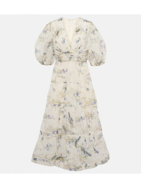 Πλισέ μίντι φόρεμα με σχέδιο Zimmermann