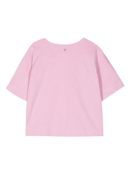 Koszulka bawełniana Toogood różowa