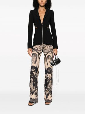 Rovné kalhoty s potiskem Jean Paul Gaultier