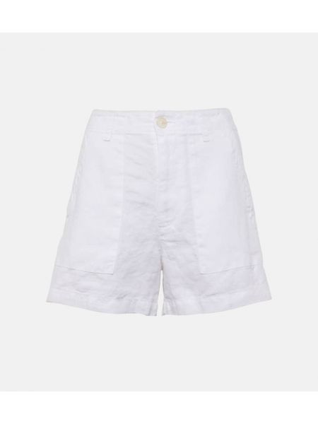 Sammet linne shorts Velvet vit