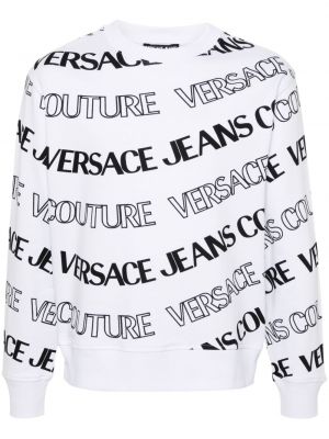 Sweat en coton à imprimé Versace Jeans Couture
