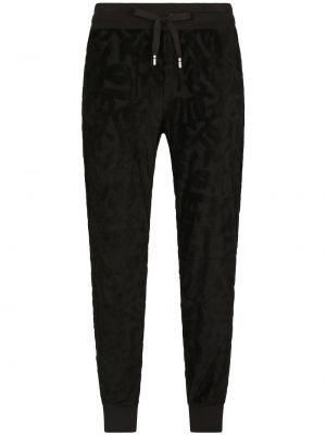 Жакардови спортни панталони Dolce & Gabbana черно