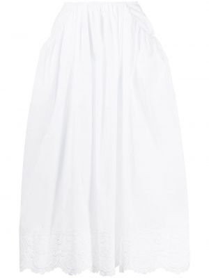 Falda larga con bordado Simone Rocha blanco