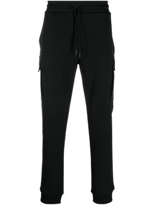 Pantaloni cargo cu imagine Woolrich negru