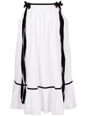Maxi φούστα με φιόγκο Batsheva λευκό
