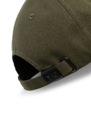 Haftowana czapka z daszkiem Y-3 zielona