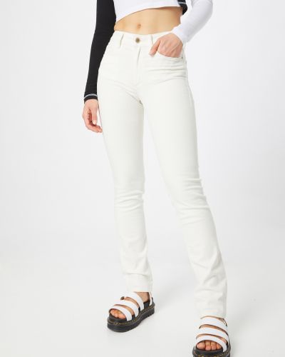 Дънки straight leg Salsa Jeans бяло