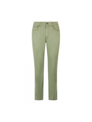 Seiden skinny jeans aus baumwoll Boglioli grün