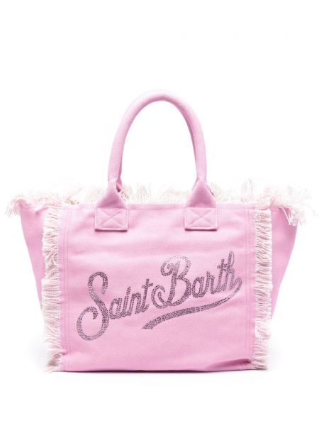 Paplūdimio krepšys Mc2 Saint Barth rožinė