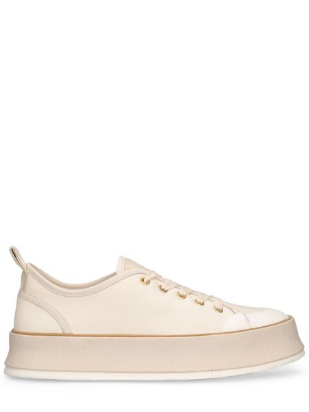 Canvas sneakers Max Mara hvid