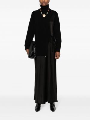Dlouhé šaty Semicouture černé