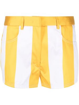 Shorts med mönster i ränder Moschino gul