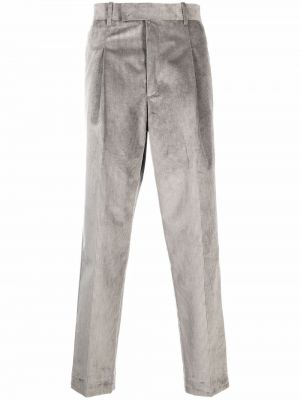 Pantalones rectos de pana Paul Smith gris