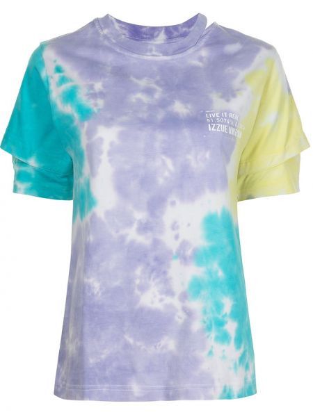 Camiseta con estampado tie dye Izzue