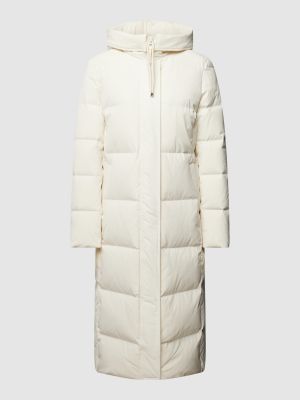 Pikowany płaszcz w jednolitym kolorze Christian Berg Woman Selection biały