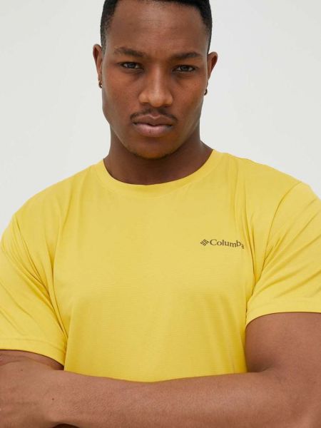 Тениска с дълъг ръкав Columbia жълто