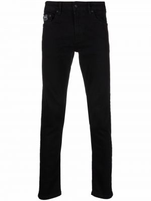 Brodert skinny jeans Versace Jeans Couture svart