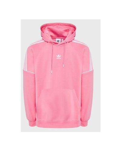 Толстовка на блискавці Adidas рожева