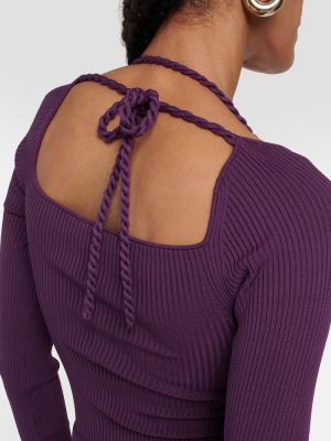 Vestido largo de tela jersey Altuzarra violeta