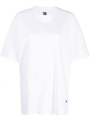 T-shirt en coton à imprimé Adidas By Stella Mccartney blanc