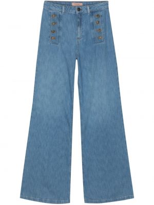 Bootcut džínsy s vysokým pásom Twinset