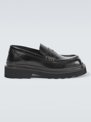 Pantofi loafer din piele Dolce&gabbana negru