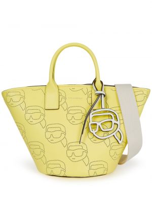 Shopper kabelka Karl Lagerfeld žlutá