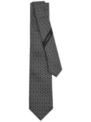 Žakárová hedvábná kravata Ferragamo