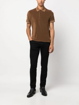 Samt t-shirt Tom Ford braun