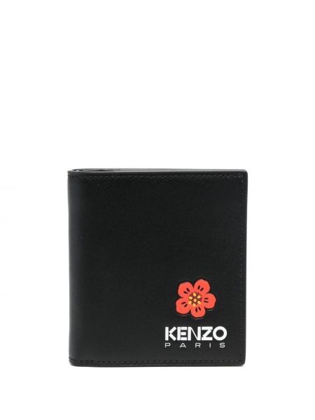 Портмоне на цветя с принт Kenzo черно