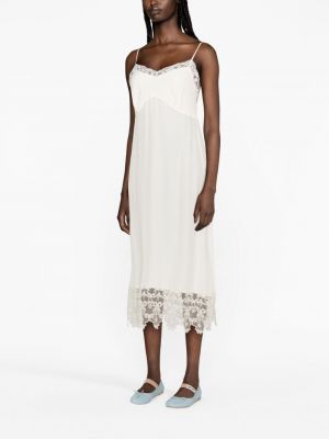 Sukienka midi koronkowa Simone Rocha biała