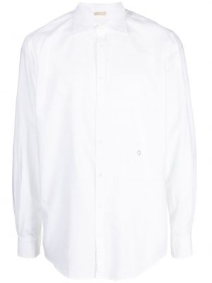 Chemise en coton avec manches longues Massimo Alba blanc