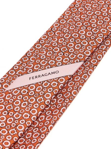Cravate en soie à imprimé Ferragamo