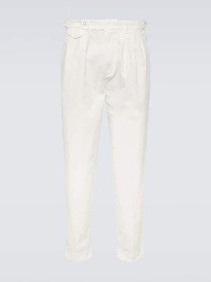 Kelnės kordinis velvetas Polo Ralph Lauren balta