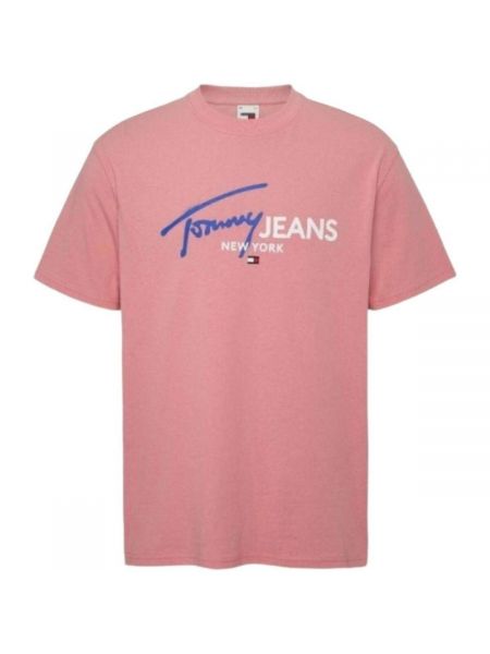 Koszulka z krótkim rękawem Tommy Hilfiger różowa
