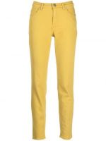 Žluté dámské straight fit džíny