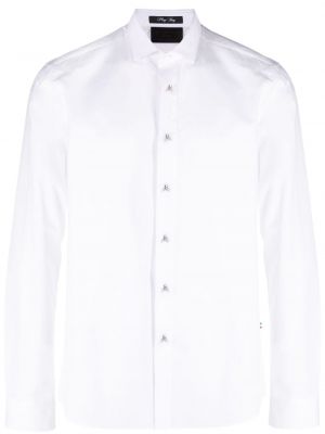 Bavlnená košeľa Philipp Plein biela