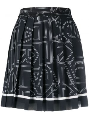 Plisirana mini suknja Karl Lagerfeld crna